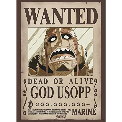 ABYSTYLE GBEye – One Piece Poster Wanted God Usopp (52 x 38 cm)