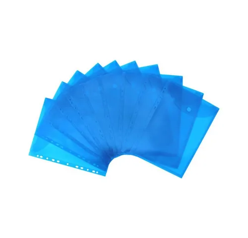 EXXO by HFP Organisationsmappe Dokumententaschen A4, aus PP (10-St), zum Abheften mit EURO-Lochung, Abheftrand, Klappe und Klettverschluss