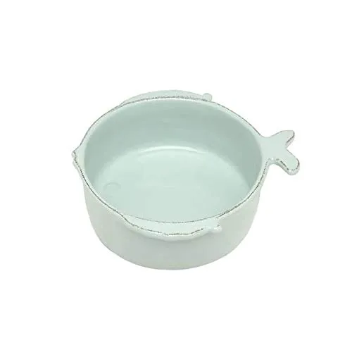 Virginia Casa Suppenteller, Schale Marina Fisch D. 15cm blau Aqua Keramik