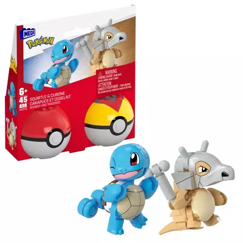 Mega Construx. HXP15 Pokemon. Pokeball Squirtle i Cubone Mega Const 194735235728