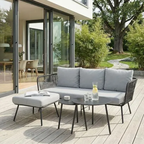 CARO-Möbel Gartenlounge-Set MYKONOS von IDIMEX