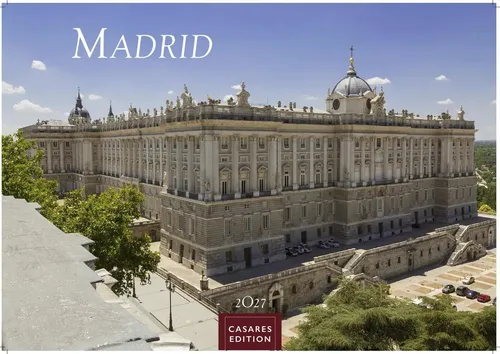 Madrid Kalender 2027 - Wandkalender Fotokalender Spanien 24x35cm - mit...