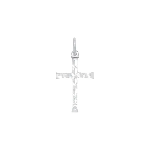 Amor Motivanhänger 925 Sterling Silber Kreuz - Eleganter Kreuz-Anhänger aus hochwertigem 925 Sterling Silber, perfekt für besondere Anlässe. Kommt in einer stilvollen Schmuck Geschenk Box.