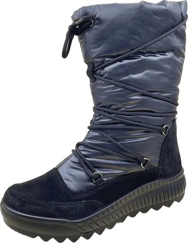 Legero Stiefel Leder/Textil - Robuster Snowboot mit GORE-TEX® - Wanderschuhe mit Warmfutter, robusten Overlays und herausnehmbarer Decksohle. Ideal für kalte Tage und anpassbarer Schaft durch Zugband.