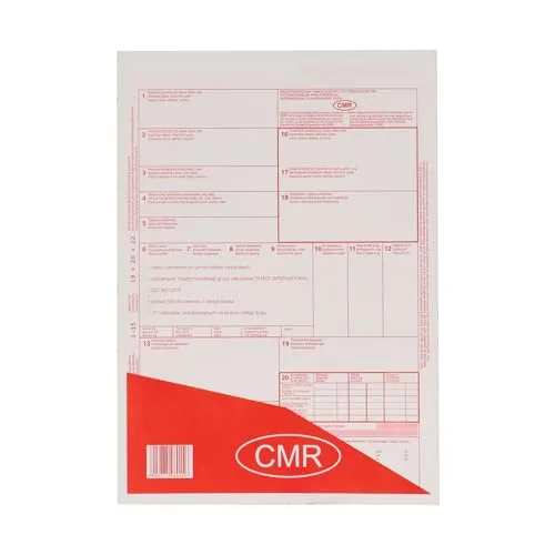 CMR Frachtpapiere internationaler Frachtbrief Block 100 Blatt 5Blatt Satz/20Satz