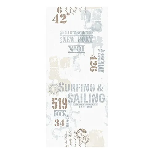 Livingwalls selbstklebendes Panel pop.up Panel 2,50 m x 0,35 m blau braun weiss 942342