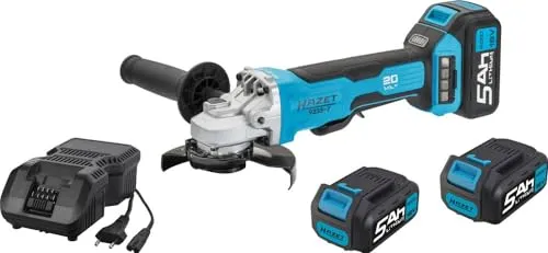 Hazet 9233-7/4 Akku-Winkelschleifer 18V 5Ah - Schleifmaschinen mit bürstenlosem Motor für hohe Effizienz. Ergonomisches Design und starker Schutz gegen Verschmutzung für komfortables Arbeiten.