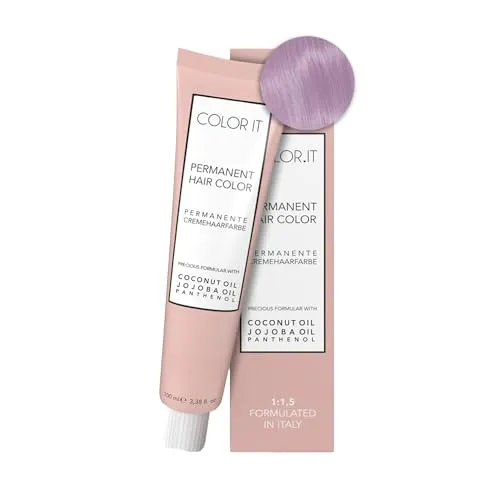 COLOR.IT by BM - Permanente Haarfarbe in Salonqualität, 100ml (9SV Lichtblond Silber Violett, 1er Pack)