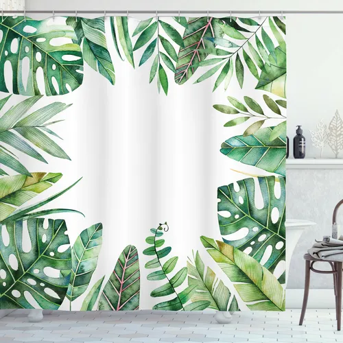 Duschvorhang Jungle Themed Bild, 175cm x 200cm