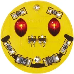 Whadda Lötbausatz, DIY, SMD fröhliches Gesicht, minigadget, 2 leds, ideal für Einführung in