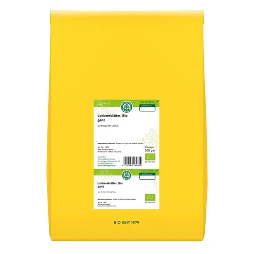 Lorbeerblätter ganz getrocknet 300g | LEBENSBAUM von Lebensbaum