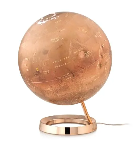 Red Planet: National Geographic Mars Globus - Geowissenschaften: Detaillierter Globus von Mars, ideal für Astronomie-Enthusiasten und Bildungseinrichtungen.
