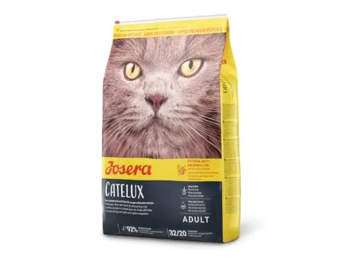 Josera Katzenfutter – 4,25 kg – Catelux-Rezept – Tierfutter für Erwachsene – fördert Fell und Haut – Gastrointestinale Hilfe – Geflügel und Kartoffel