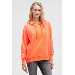 Kapuzensweatshirt SOCCX, Damen, Gr. L, brilliant orange neon, Material: 48% Polyester, 48% Baumwolle, 4% Elasthan, bedruckt, regular fit normal, Rundhals, eingesetzt Rippbündchen, Sweatshirts, mit Reißverschluss an den Seiten