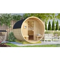 Weka Fasssauna FS 198 mit 9 kW OS-Ofen