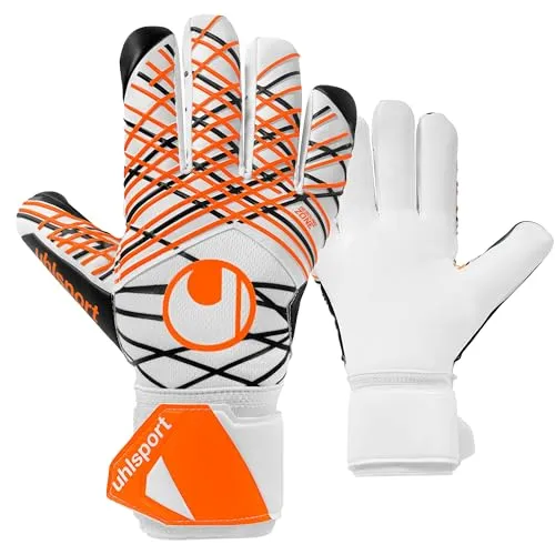 uhlsport Classic Soft HN Comp Fußball Torwarthandschuhe - Torwarthandschuhe mit herausragendem Grip dank SOFT-Latex und innovativer Half Negative Cut-Technologie für optimale Ballkontrolle und Flexibilität.