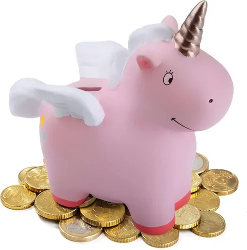 Goods+Gadgets Spardose Keramik Spardose – Personalisierbar und beschreibbar für Kinder, (Spardose, Sparbüchse), zum Beschriften