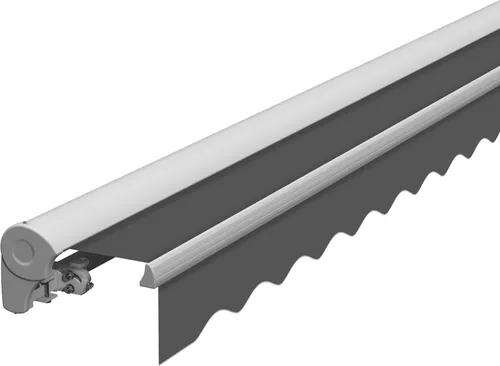 Eclipse Kassettenmarkise 3,95 x 3,00 Meter - Kassettenmarkise mit UV-Schutzfaktor 50+, wasserdicht und windfest bis 37 km/h, ideal für Balkon oder Terrasse.