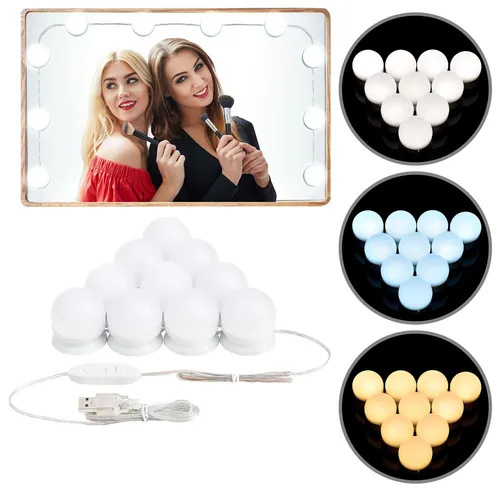 Juskys Lichterkette für Schminktisch