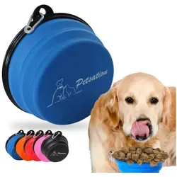 Petsation Reisenapf Hundenapf faltbar für unterwegs - Reisenapf Hund ideal für den Alltag blau 1500 ml