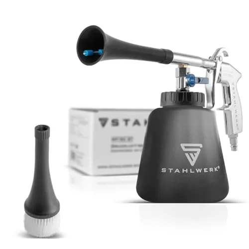 STAHLWERK Druckluft-Reinigungspistole RP-90 ST - Außenreiniger für Autos & Motorräder mit Tornado-Effekt für müheloses Entfernen von hartnäckigem Schmutz und Staub. Ideal für Armaturen und Polster, 7 Jahre Garantie.