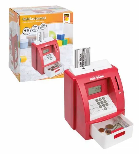 Idena Geldautomat rot mit persönlicher PIN von Idena