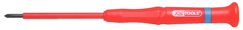 KS TOOLS Präzisions-Schraubendreher mit Schutzisolierung für Kreuzschlitzschraub