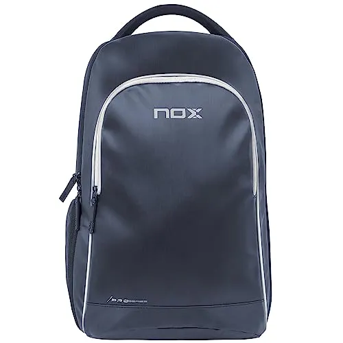 nox Pro Series Rucksack Blau - Vielseitiger Rucksack mit speziellen Fächern für Padel-Ausrüstung und Technik. Gepolstert für optimale Sicherheit Ihrer Geräte. Mit Belüftung für frische Schuhe und ergonomischem Design für maximalen Komfort.