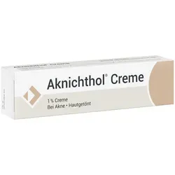 Aknichthol Creme - Aknemittel zur Reduzierung von Komedonen bei leichter bis mittelschwerer Akne. Mit sulfonierten Schieferölen für eine effektive Hautbehandlung.
