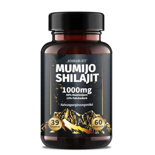 NEU: Saint Nutrition® Mumijo Shilajit 1000 mg, 50% Huminsäure, 12% Fulvinsäure