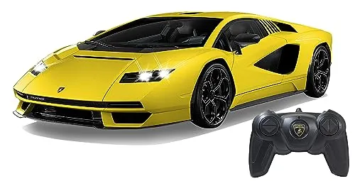 JAMARA Lamborghini Countach LPI 800-4 1:16 - RC-Auto mit LED Licht und transparenter Windschutzscheibe - RC-Modelle mit detailgetreuem Innenraum und 2,4GHz für Mehrspielerbetrieb. Erlebe Fahrspaß mit bis zu 60 Minuten Fahrzeit und originalgetreuer Lackierung!