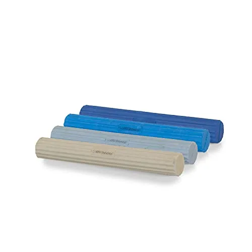 AFH Webshop Rubber Twist Bar | Flexibler Übungsstab | Biegehantel | Torsion Trainer | Kräftigung von Hand, Handgelenk, Unterarm und Schulter (4er Spar-Set leicht (xx-Light bis medium))