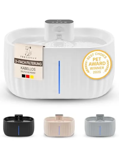 Pretty Paw Katzenbrunnen Kabellos mit Bewegungsmelder