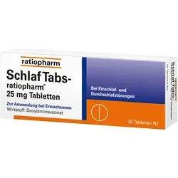 SchlafTabs ratiopharm 25mg
