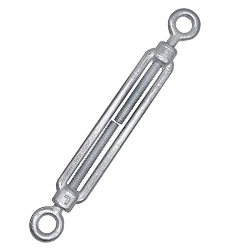 1 Stück) Spannschloss Drahtspanner M8, verstellbare Spannschlösser Öse und Öse, Seilseilspannung (1 Stück, M8