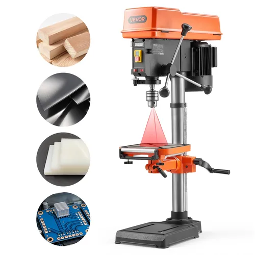 VEVOR Tischbohrmaschine 305 mm – Präzise Standbohrmaschine mit 550 W