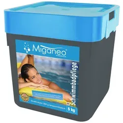Miganeo Quattrotabs 200 g Tabletten - 5 kg für sauberes Poolwasser - Poolzubehör für eine effektive Chlorung, sorgt für kristallklares Wasser und reduziert Algenbildung.