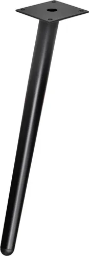 Möbelbeine Schräg H: 45cm Schrankfuß Metall Schwarz Sofafuß Möbelfuß aus Stahl 1 Stück