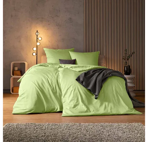 Estella Bettwäsche Atelier, Hellgrün, 135x200 cm in grün von ESTELLA