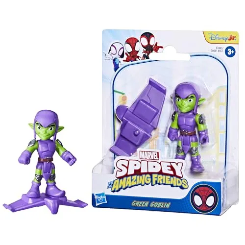 Marvel Spidey und Seine Super-Freunde Grüner Kobold Action-Figur mit Gleiter