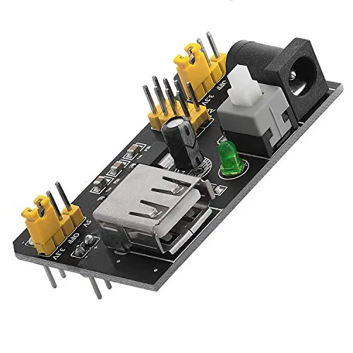 AZDelivery MB102 Breadboard Netzteil Adapter Power Supply Modul 3.3V/5V kompatibel mit Arduino inklusive E-Book!