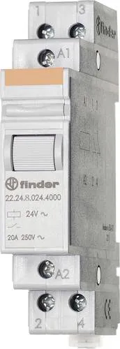 Finder 22.24.8.024.4000 Industrierelais Schaltstrom (max.): 20A 2 Öffner 1St.