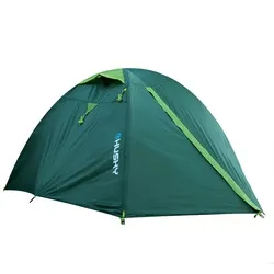 Kuppelzelt für 2 Personen - grün - Campingzelt mit Durawrap-Stäben und Moskitonetz, ideal für Trekking und Festivals. Leicht und kompakt, mit einem Gewicht von nur 3,35 kg und einem Packmaß von 45x13 cm.