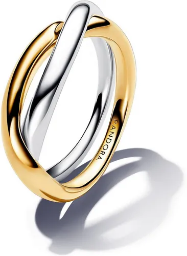 Pandora Fingerring Bicolor Verschlungene Bänder 163262C00 - Eleganter Damenring aus 925-Sterling Silber in Bicolor-Optik. Ideal als modisches Accessoire und für besondere Anlässe. Lieferung in der Originalverpackung.