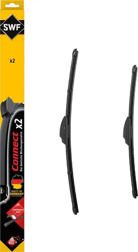 OMAC Scheibenwischblätter für Ford Fiesta MK5 (2001-2010) - Hochleistungs-Scheibenwischerblätter mit langlebigen Gummistreifen und innovativem Multi-Adapter für einfache Installation. Bieten beste Sicht und Sicherheit bei allen Wetterbedingungen.
