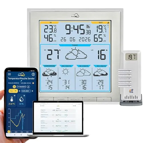 TFA 35.8105 WLAN Funkwetterstation mit Wetterprognose