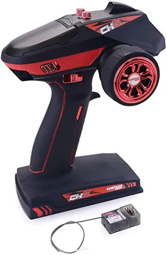 DollaTek 2.4G RC-Fahrzeugsteuerung 6-Kanal-Funkfernbedienungssender mit Empfänger für ferngesteuertes RC-Fahrzeug