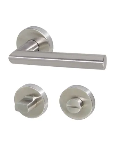 Edelstahl Türbeschlag TA-1206 R WC Türdrücker Türgriffe Türklinke