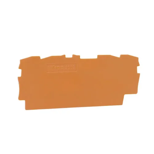 WAGO 2002-1492 TOPJOB® S Abschluss- und Zwischenplatte, 0,8mm, orange