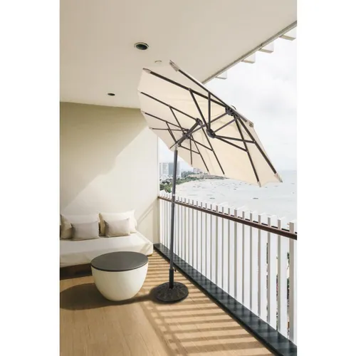 Balkon Sonnenschirm Natur – 3m Gartenschirm
